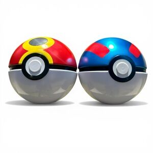 Pokemon Pokeball Lot Of 2 with sticker repeat pokeball